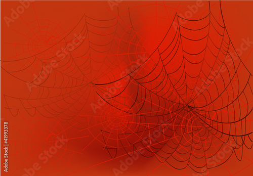 spider red web background