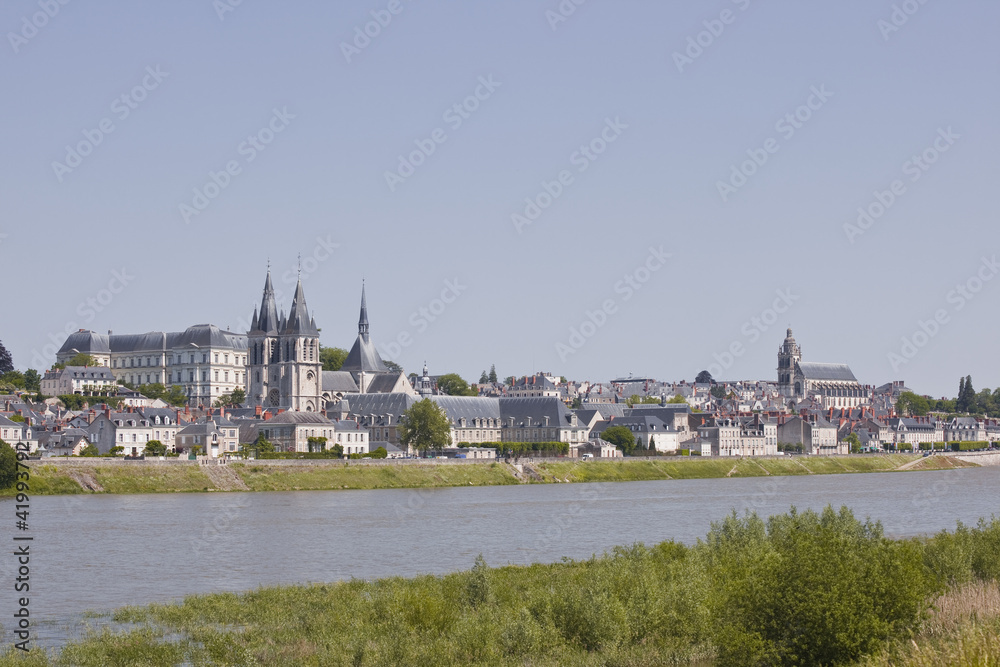 The city of Blois in the Loire Valley of France