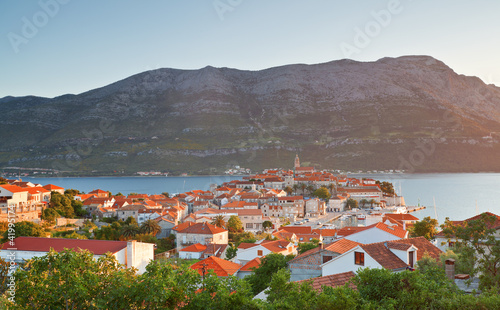 cityscape of Korcula. Croatia