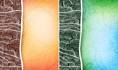ornamented vector banners. eps10