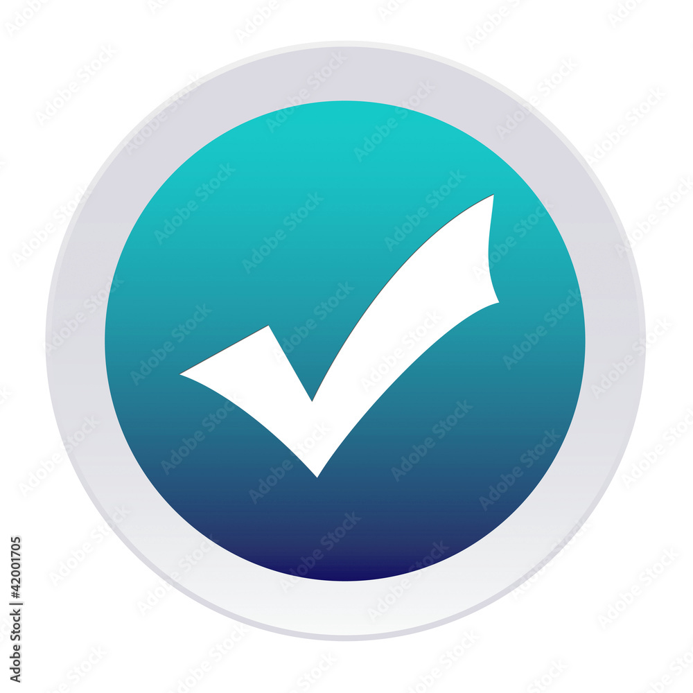 Bouton bleu et blanc valider Bouton bleu et blanc valider