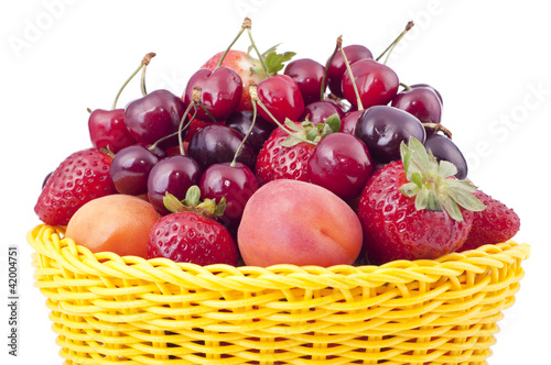 Basket with fruit