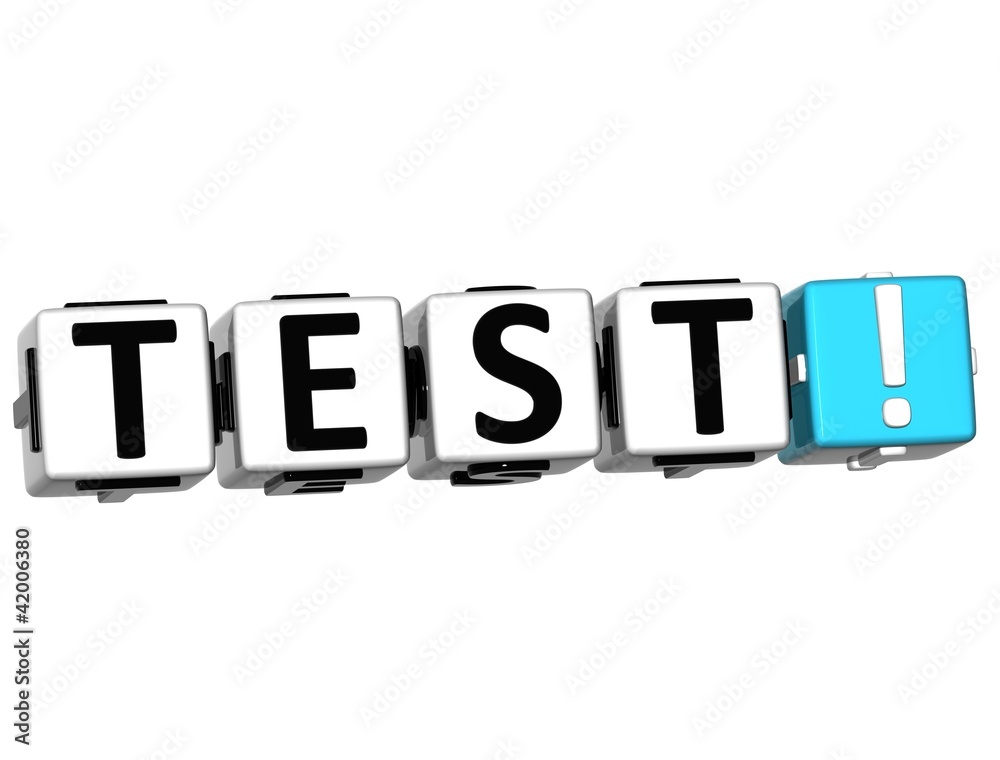 3D Test Button Click Here Block Text 3D Test Button Click Here Block Text