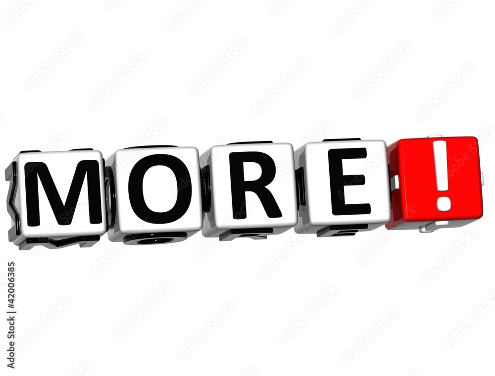 3D More Button Click Here Block Text 3D More Button Click Here Block Text