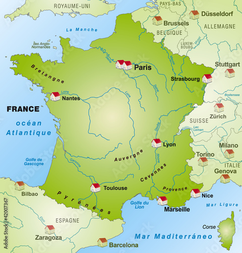 Internet map of France