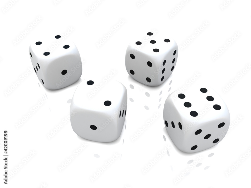3d model of dices 3d model of dices