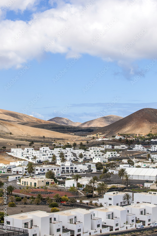 Village Uga on Canary Island Lanzarote, Spain