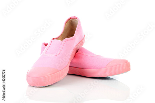 Pink gym shoes