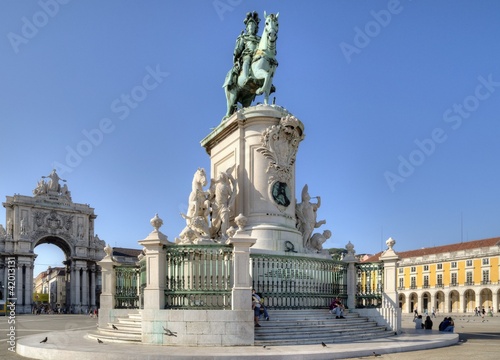 Praça do Comércio (Commerce Square), Lisbon, Portugal.