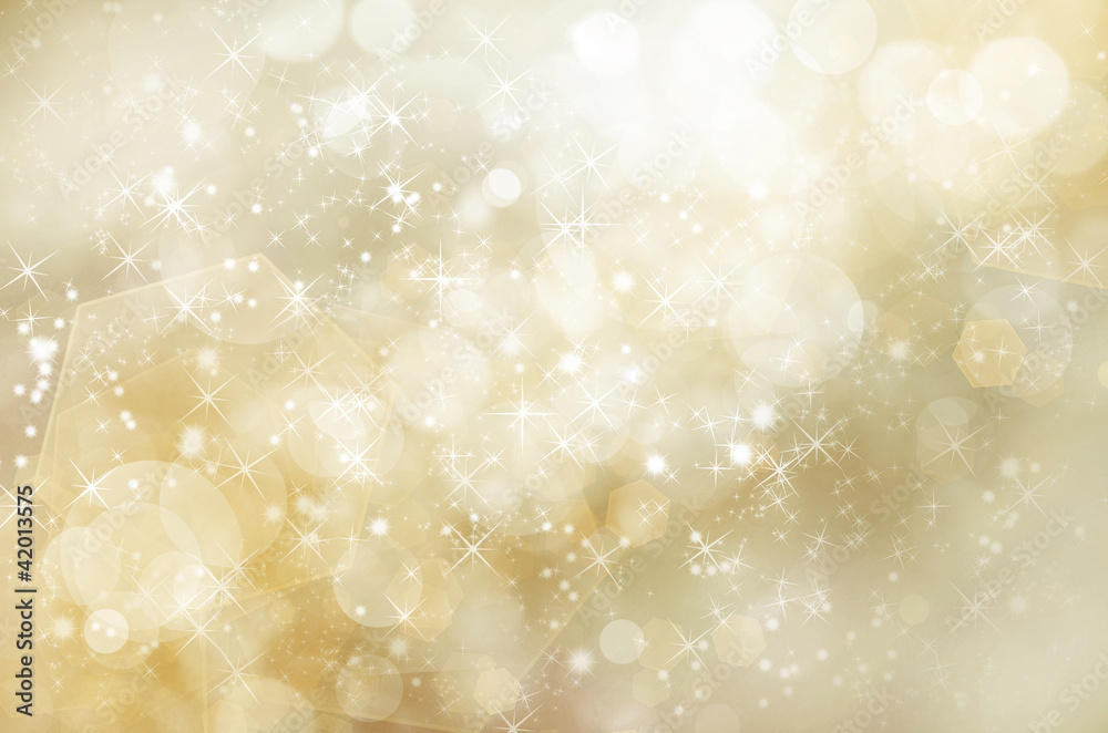Glittery gold Christmas background
