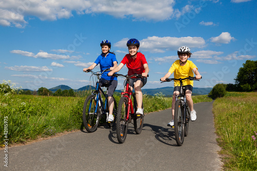 Family biking