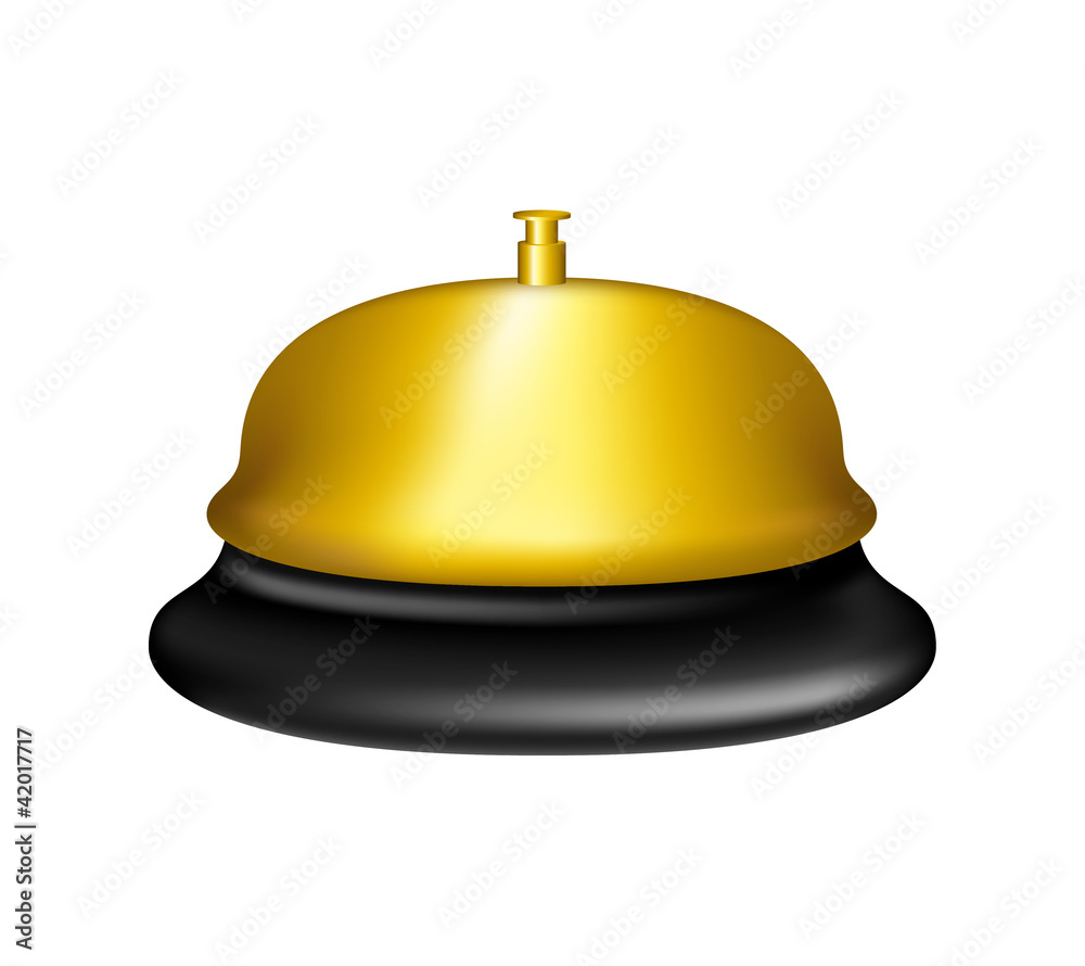 Golden service bell Golden service bell