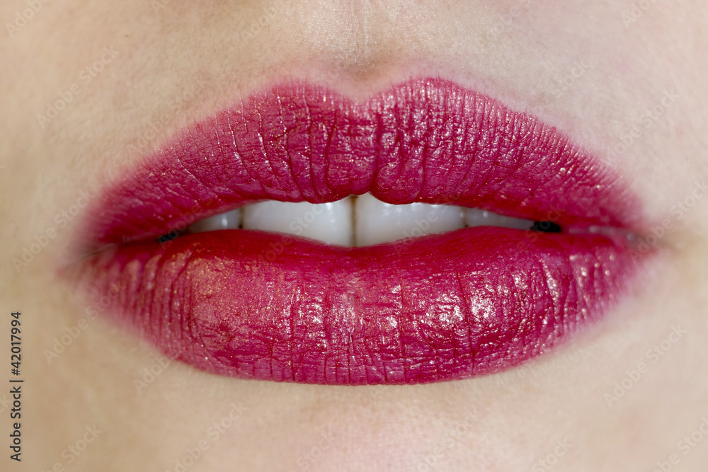 beautiful red female lips beautiful red female lips