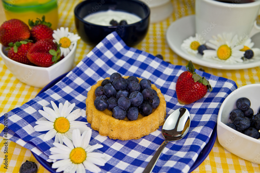 Blaubeerkuchen