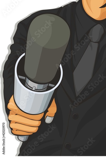 Host Holding Microphone