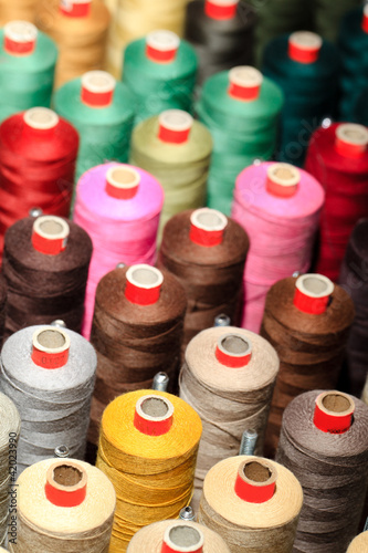 Reels with colorful threads