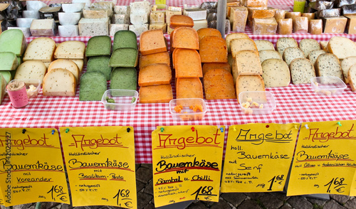 cheese on a country market