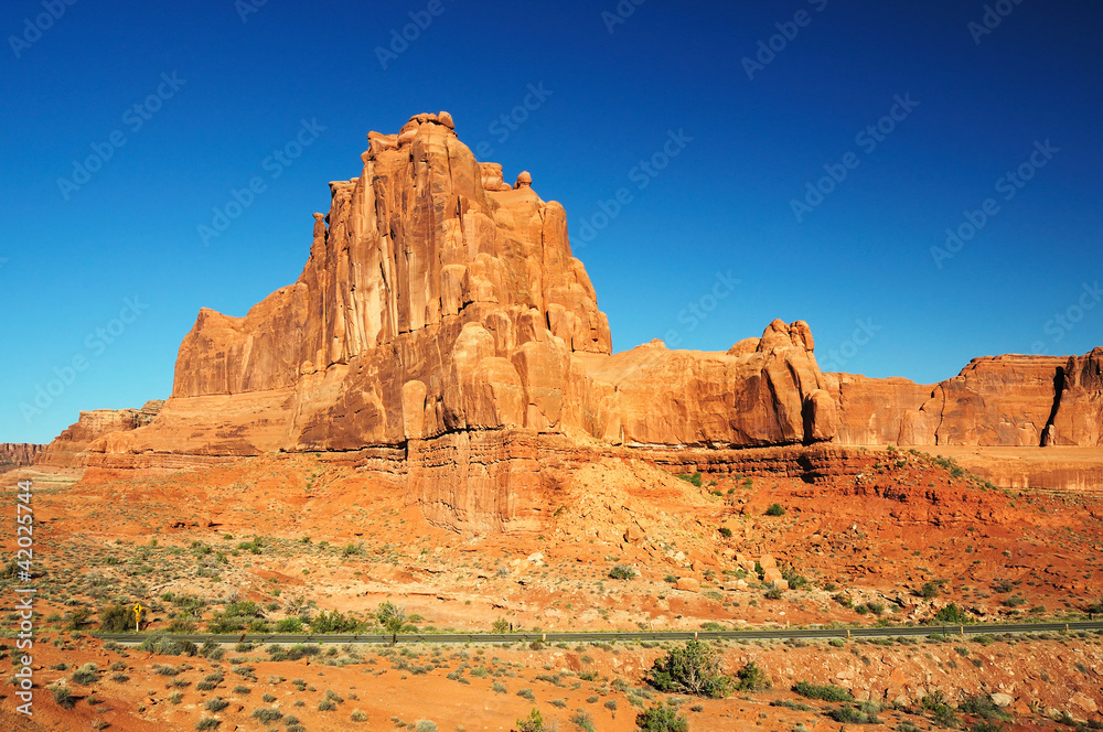 A view of Arches national Park