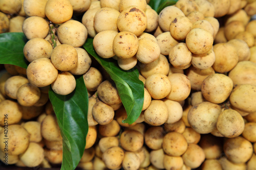 Fresh Lansium domesticum  Longkong  in Thailand photo