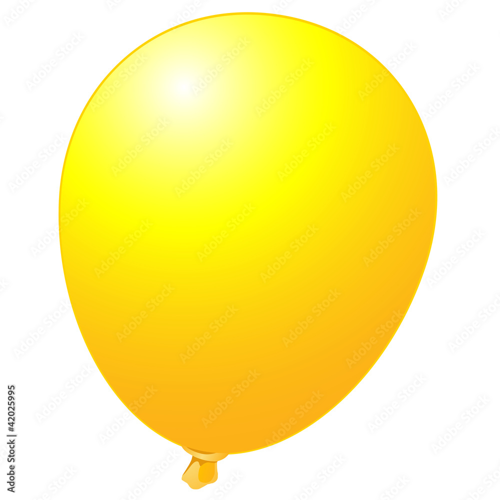 Luftballon gelb