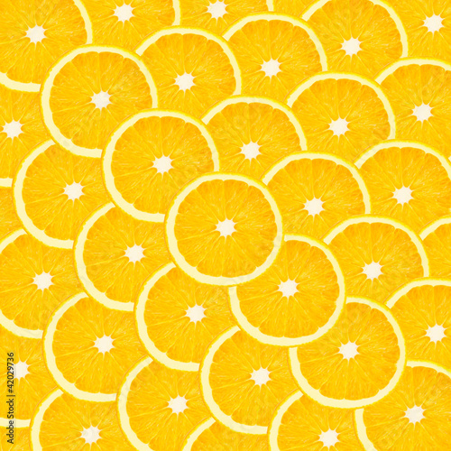 Orange background with citrus fruit of oranges slices