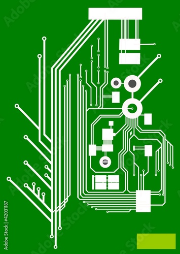 Elektronikplatine - Leiterbahnen