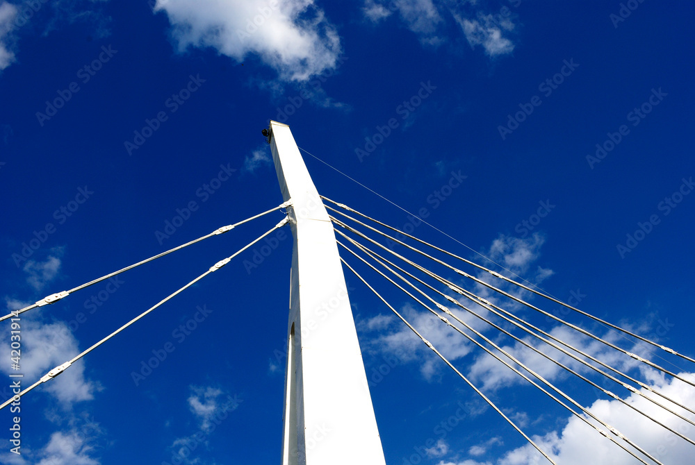 Part of the construction of the bridge pylon Part of the construction of the bridge pylon