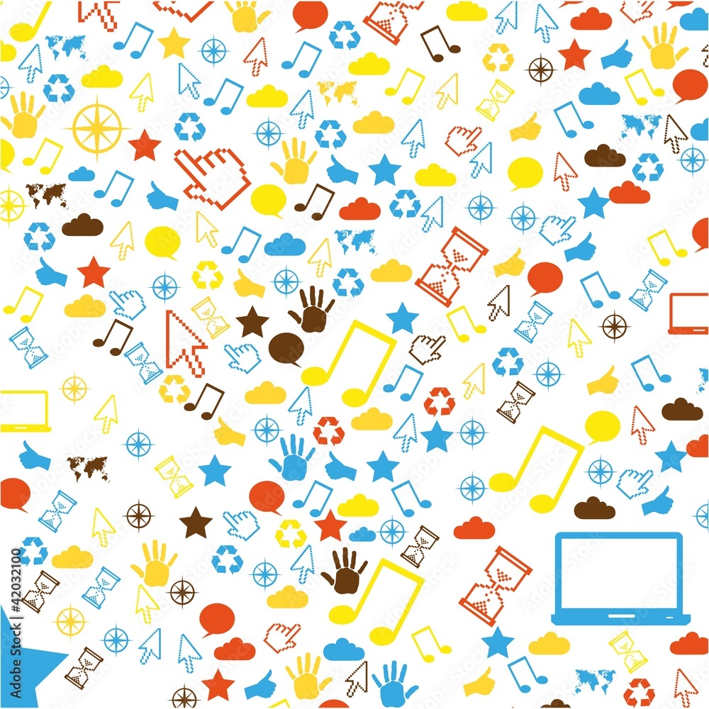 Communication pattern icons Communication pattern icons