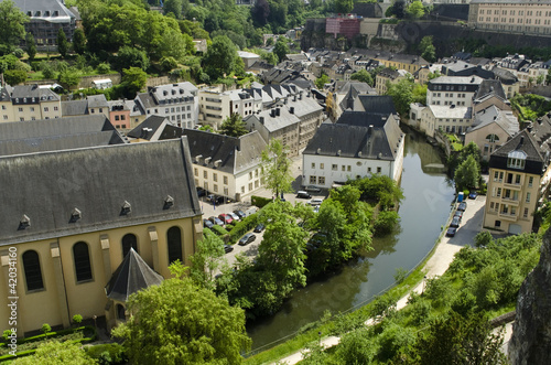Landschaft am Fluss in Luxemburg