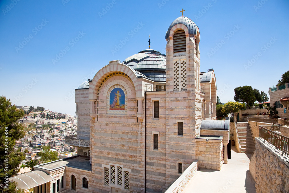 Church of Saint Peter. Jerusalem, Israel.