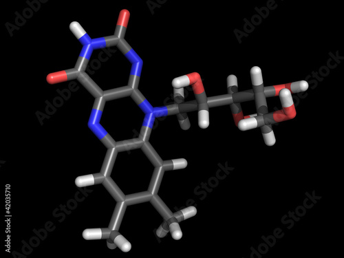 Vitamin B2 molecule photo