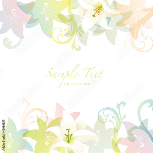 lilies background