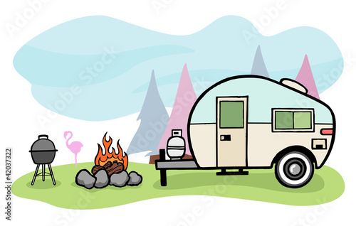 Camper illustration