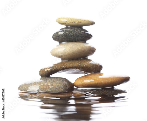 Stones in water