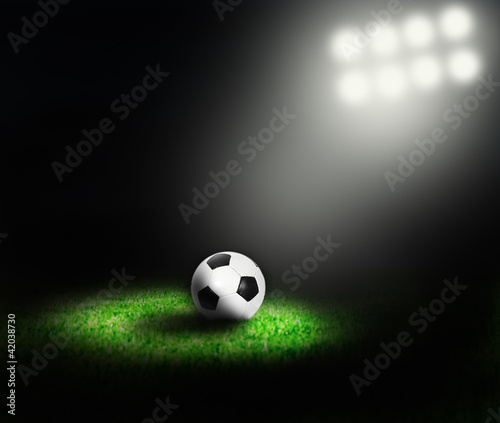 Soccer ball of stadium