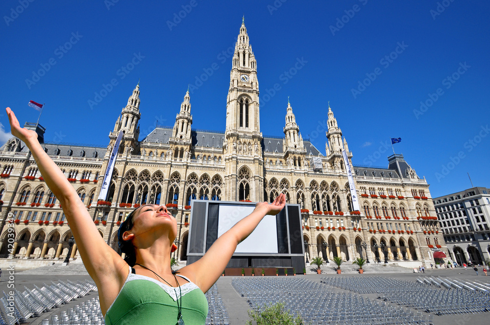 Obraz premium rathaus wien