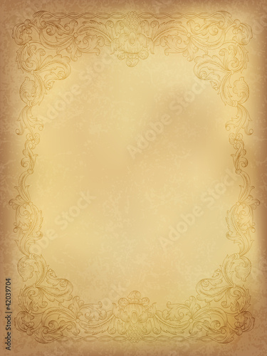 Vintage ornamental frame, vector, eps10