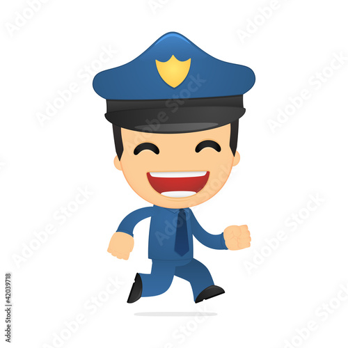 funny cartoon policeman