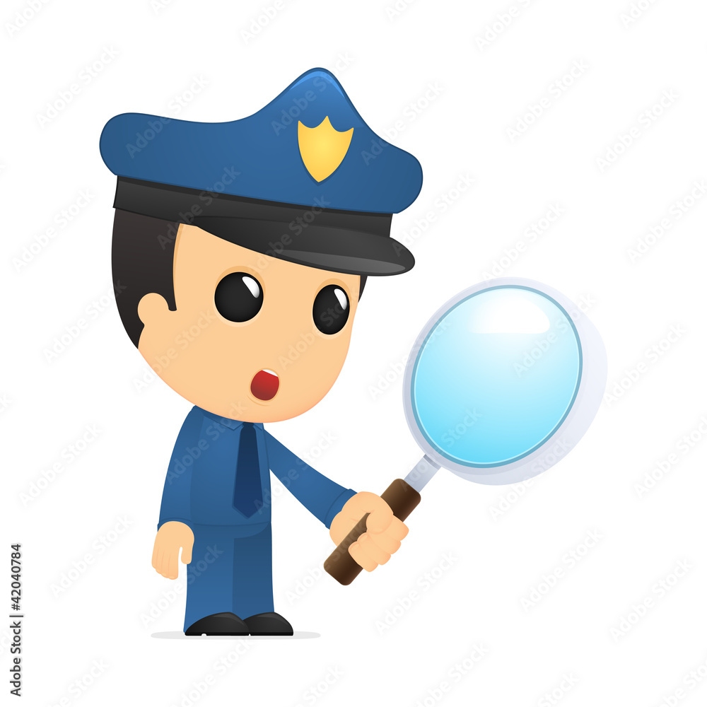 funny cartoon policeman