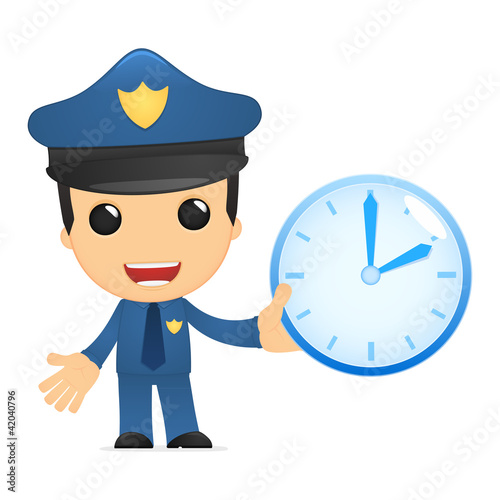 funny cartoon policeman