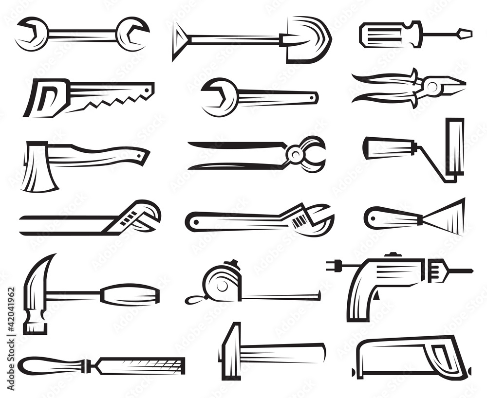 working tools icon set working tools icon set