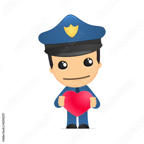 funny cartoon policeman
