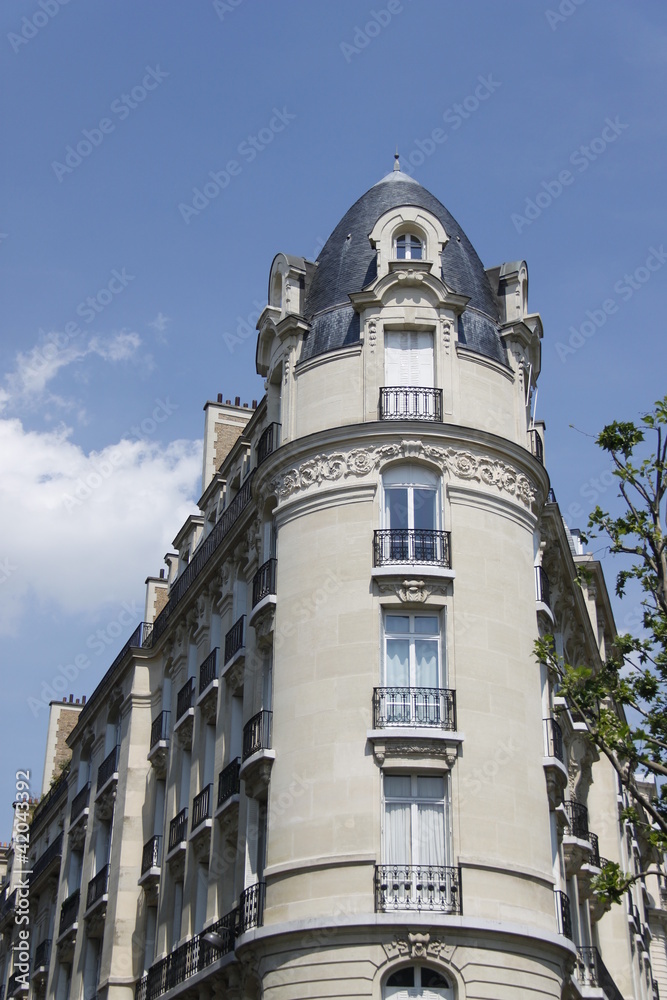 Immeuble du quartier d'Auteuil à Paris	