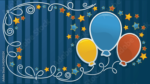 funny vector template,with ballon images