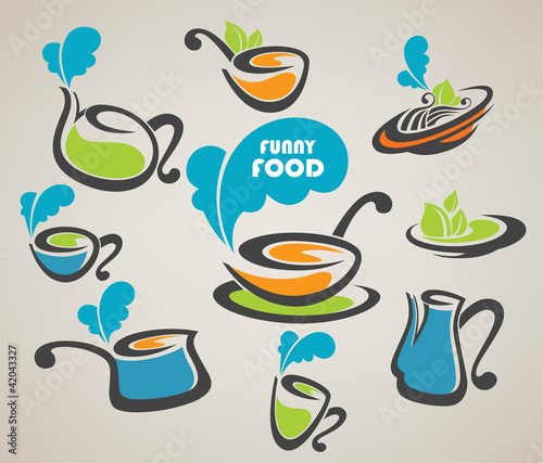 vector collection of everyday meal and cooking equipment