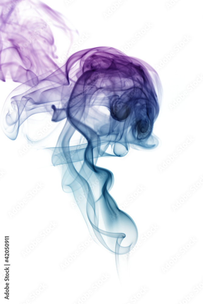 wave and smoke of different colors isolated on white wave and smoke of different colors isolated on white