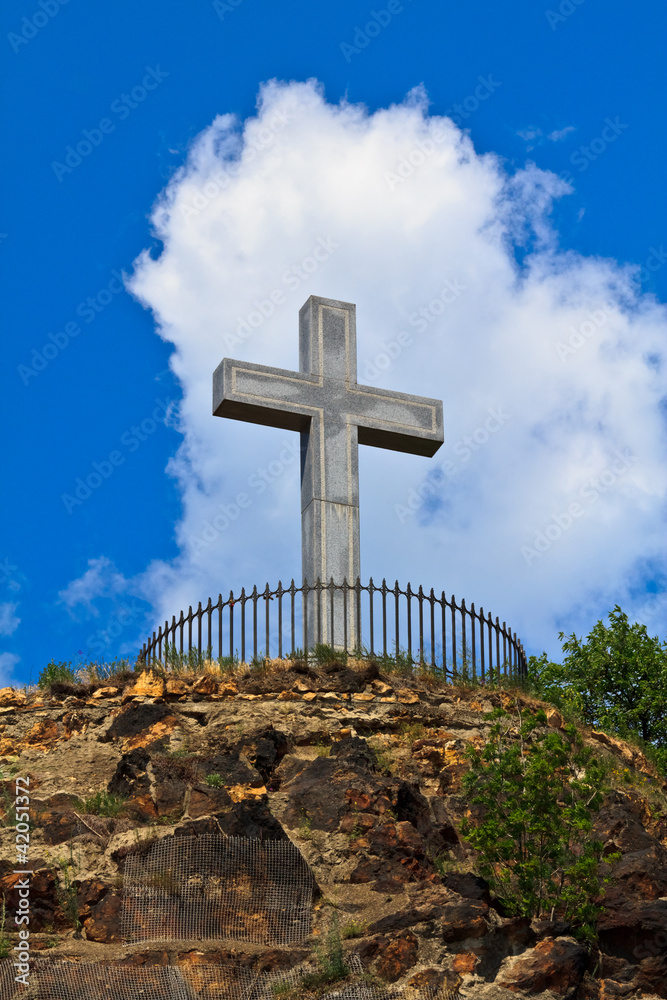 Stone cross in Budapest Stone cross in Budapest