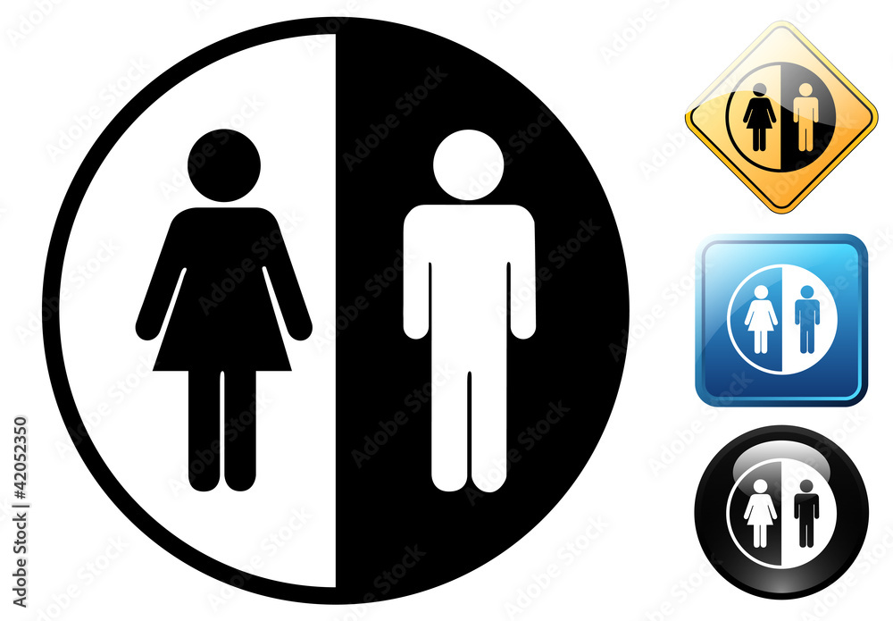 Unisex pictogram and icons