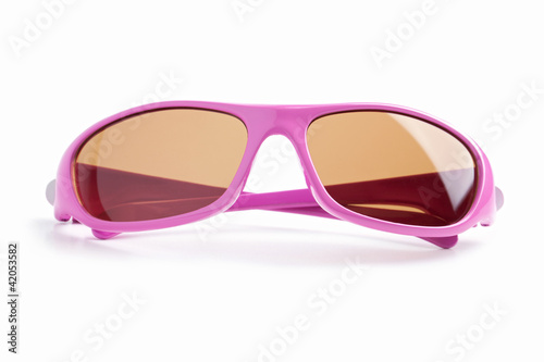 Elegant pink-rimmed glasses