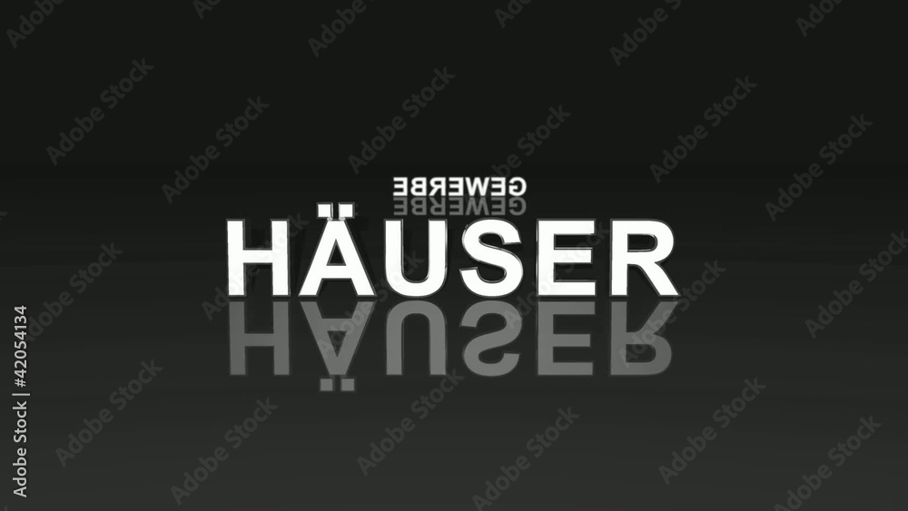Text Rotation - Wohnungen Häuser Grundstücke Gewerbe Schwarz 1